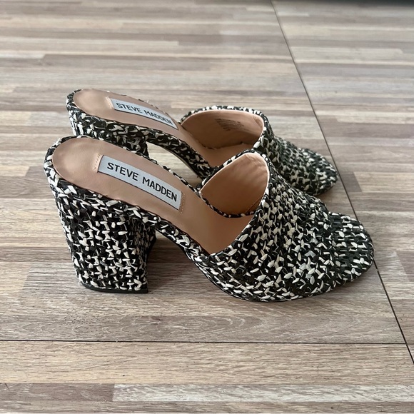 Steve Madden GAMBLE multicolored block heel mule, women’s size 6 - Picture 3 of 7